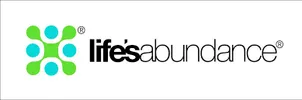 A black and white image of the logo for life 's abundence.