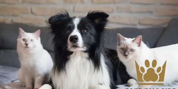 A cat and dog sitting on the couch together.